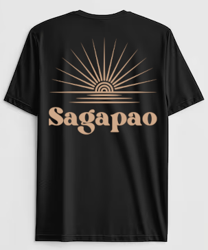 Camiseta negra destellos